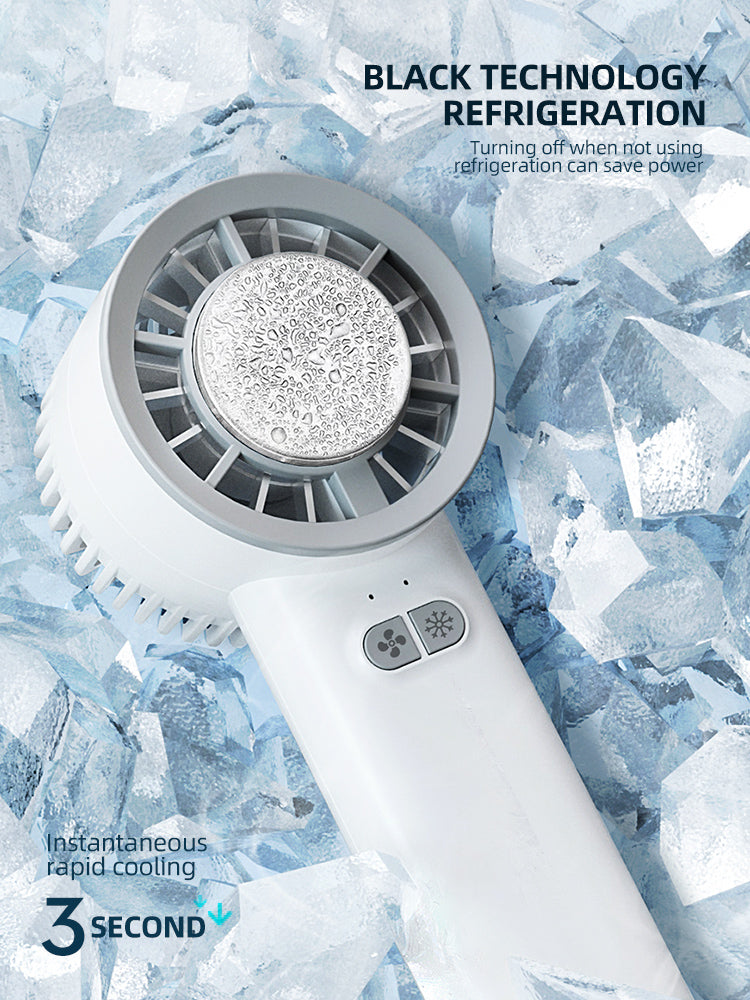 Rechargeable Handheld Fan Quickly Cooling Down